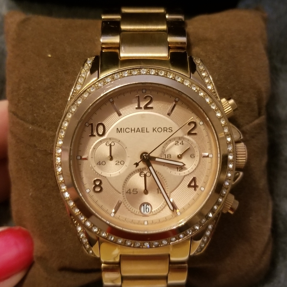 Rose gold Michael Kors watch